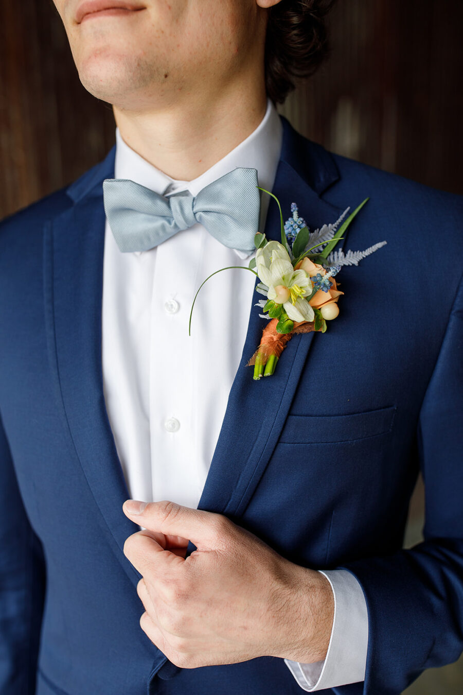 Blue Wedding Suit: Courtney Davidson Wedding Photography featured on Nashville Bride Guide