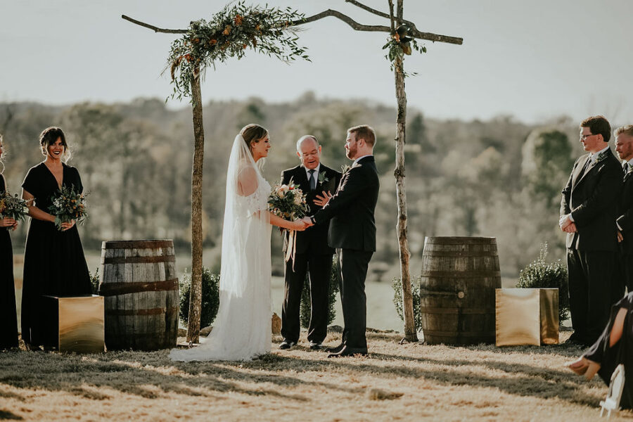 Boho outdoor wedding ceremony: Glenai Gilbert Photography featured on Nashville Bride Guide