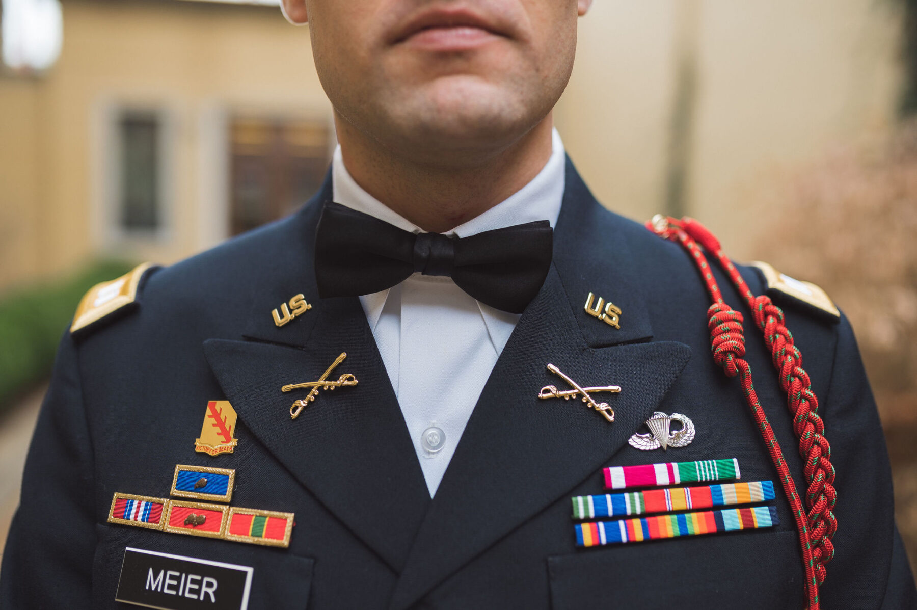 Groom's military attire: Classic Winter Wedding by Details Nashville