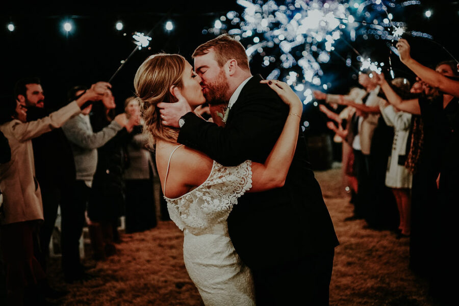 Firework wedding exit: Glenai Gilbert Photography featured on Nashville Bride Guide