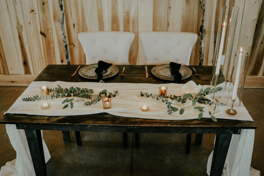 Boho wedding sweetheart table: Boho Barn Wedding by Melissa Marie Floral Designs