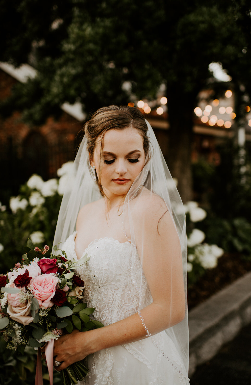 Bridal portrait: Romantic Nashville Wedding at The Bedford featured on Nashville Bride Guide