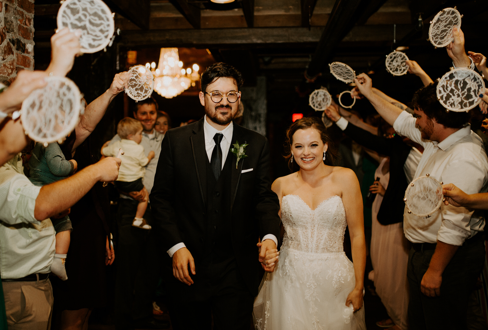 Wedding exit photo: Romantic Nashville Wedding at The Bedford featured on Nashville Bride Guide