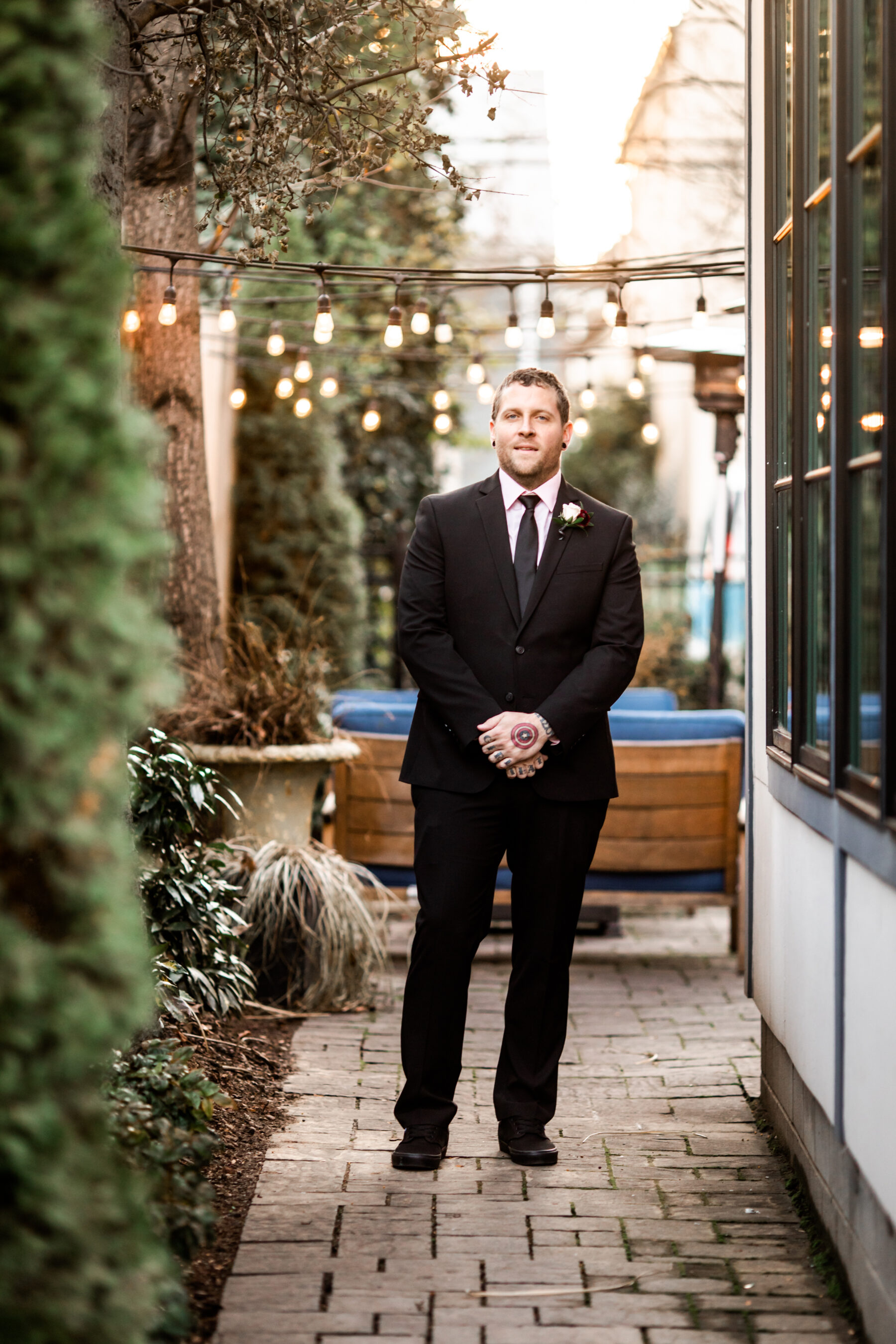 Grooms portrait: Nashville Wish Upon a Wedding captured by Nyk + Cali Photography featured on Nashville Bride Guide