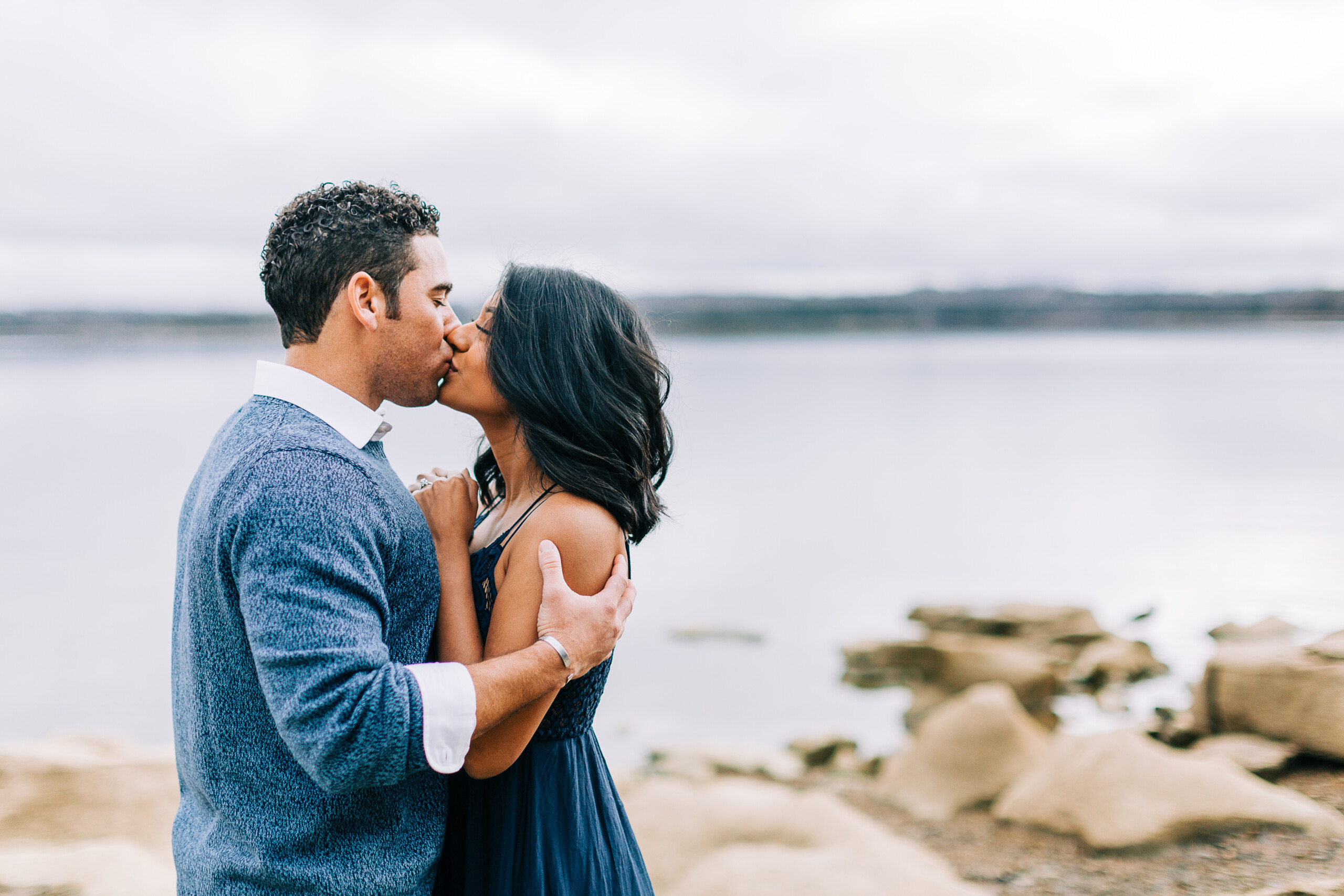Dreamy Lakeside Engagement at Percy Priest Lake