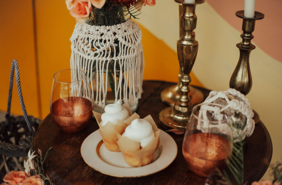 Wedding desserts: Bright Bohemian Photo Shoot from Ina J Designs