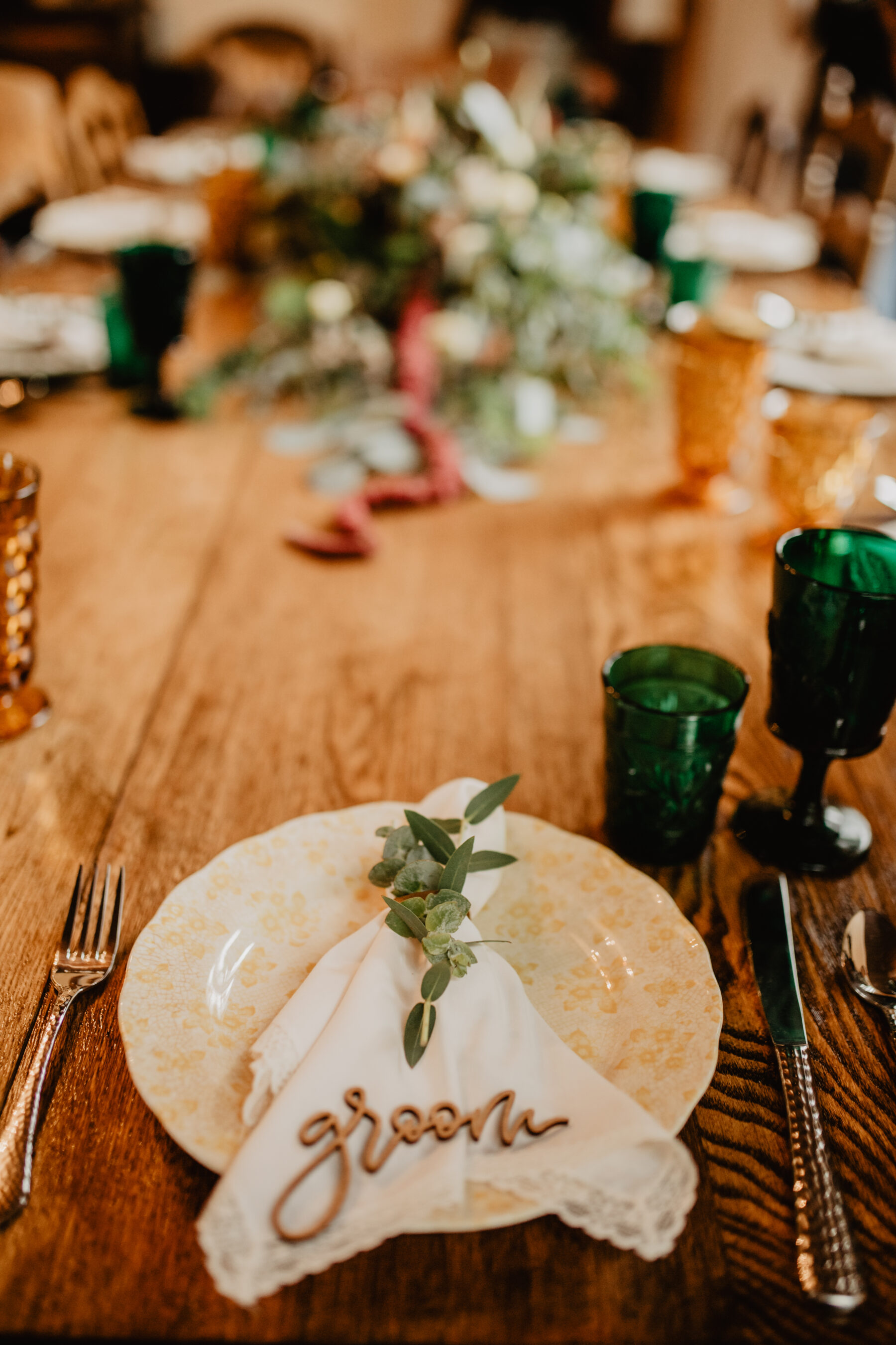 Laser cut wedding escort card: Stunning Fall Styled Shoot at Promise Manor featured on Nashville Bride Guide