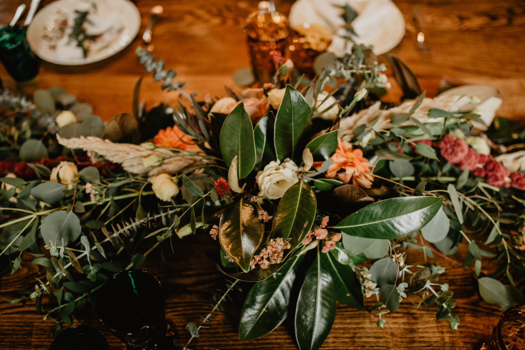 Wedding floral table decor: Stunning Fall Styled Shoot at Promise Manor featured on Nashville Bride Guide