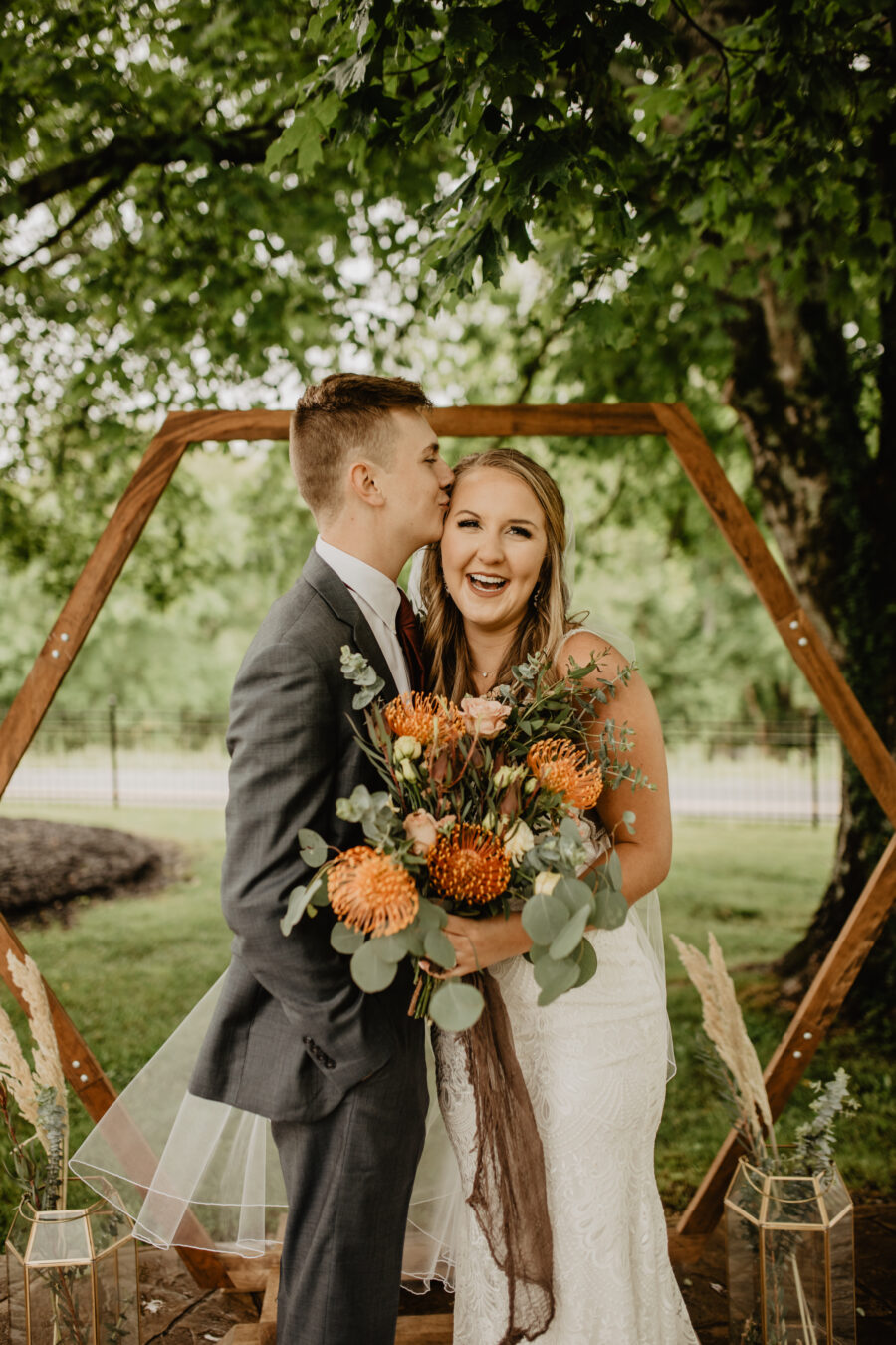 Wedding ceremony photos: Stunning Fall Styled Shoot at Promise Manor featured on Nashville Bride Guide