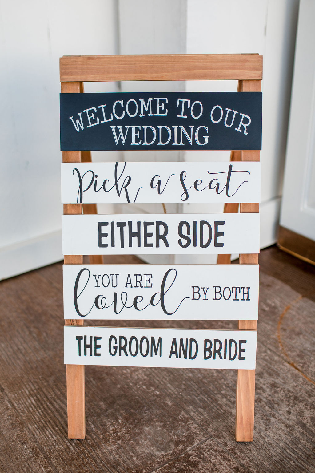 Wedding welcome sign ideas: Intimate Barn Wedding from John Myers Photography