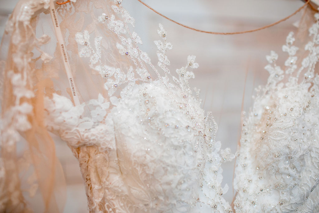 Lace Wedding Dress Inspiration: Intimate Barn Wedding from John Myers Photography