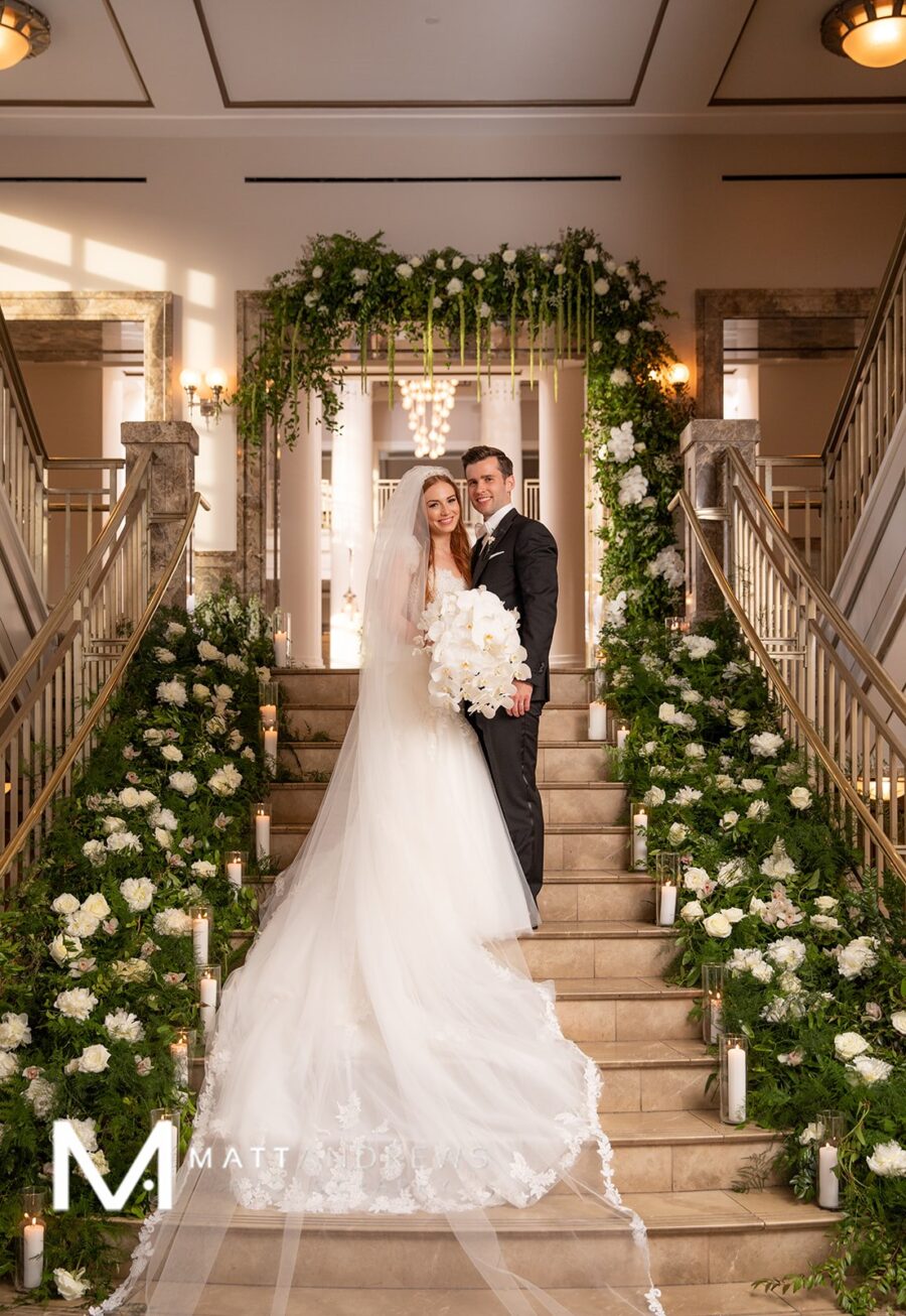 Portrait by Matt Andrews: Floral Filled Luxurious Wedding by LMA Designs featured on Nashville Bride Guide