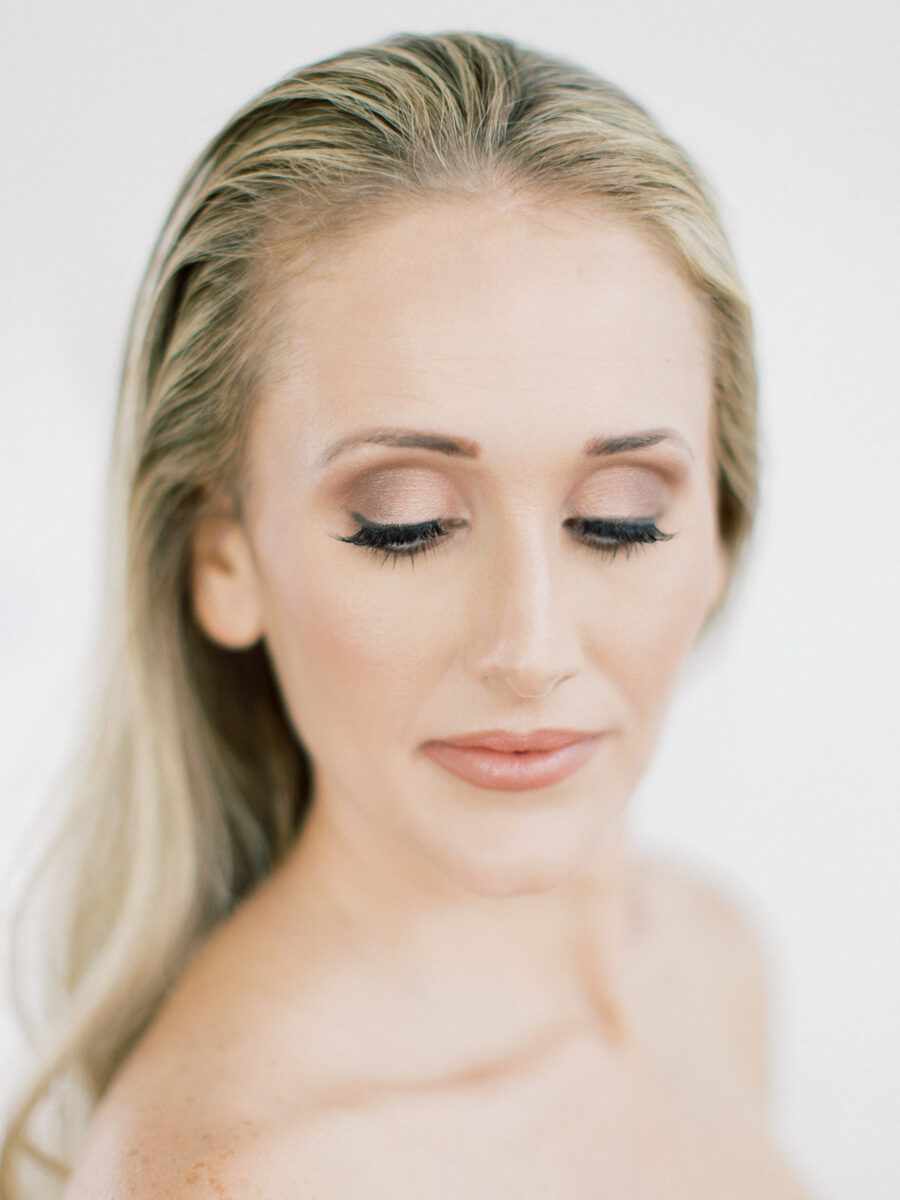 Soft and smokey wedding makeup: Clean & Modern Styled Shoot at 14TENN featured on Nashville Bride Guide