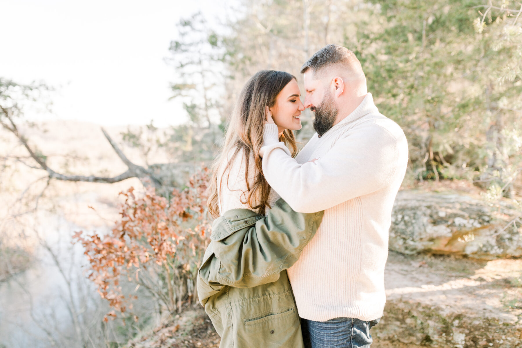 Sweet Outdoor Narrows of the Harpeth Engagement by Lindsey Brown Photography featured on Nashville Bride Guide