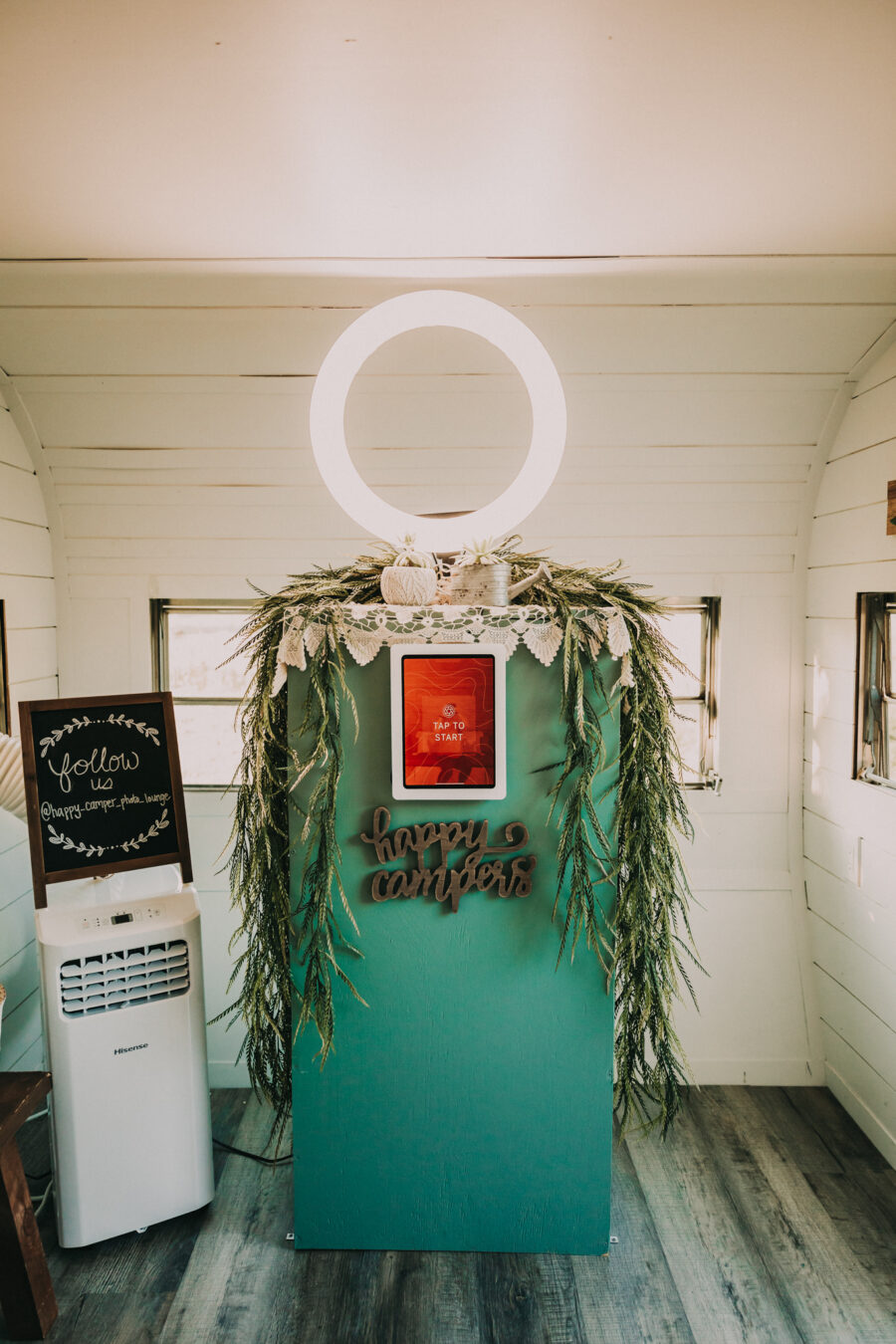 Happy Camper Nashville Photo Booth: Flower Farm Styled Shoot by Billie-Shaye Style featured on Nashville Bride Guide
