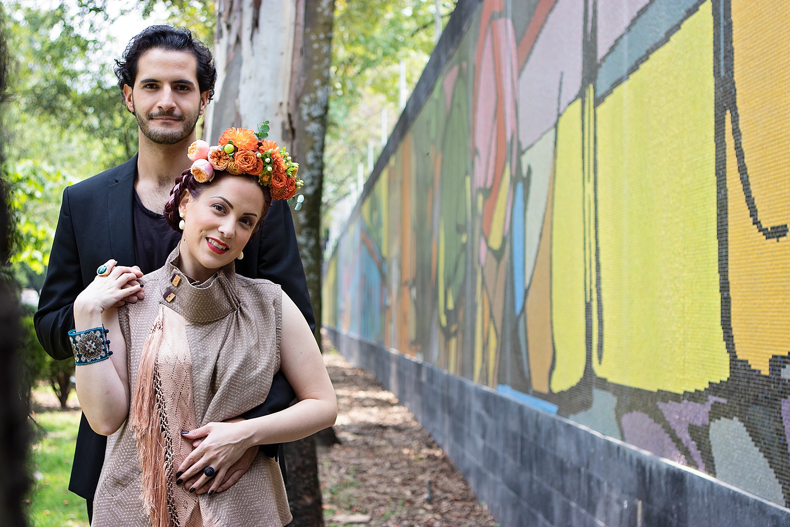 Frida Kahlo Inspired, Eclectic and Colorful Elopement featured on Nashville Bride Guide