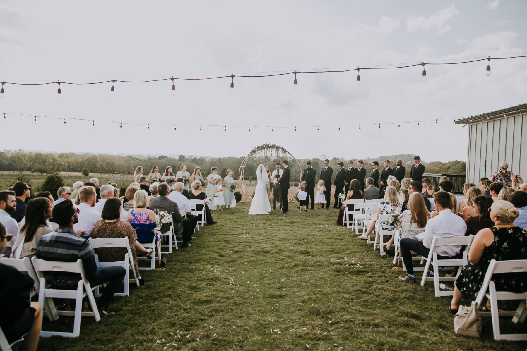 Outdoor wedding inspiration: Nashville Wedding with Beautiful Views by Teale Photography featured on Nashville Bride Guide