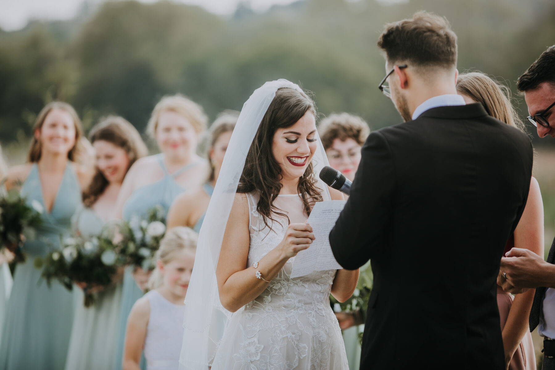 Wedding vows: Nashville Wedding with Beautiful Views by Teale Photography featured on Nashville Bride Guide