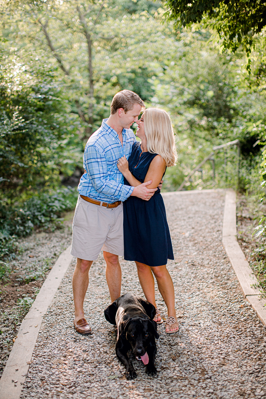 Downtown Franklin Tennessee engagement session by Ashton Brooke Photography featured on Nashville Bride Guide