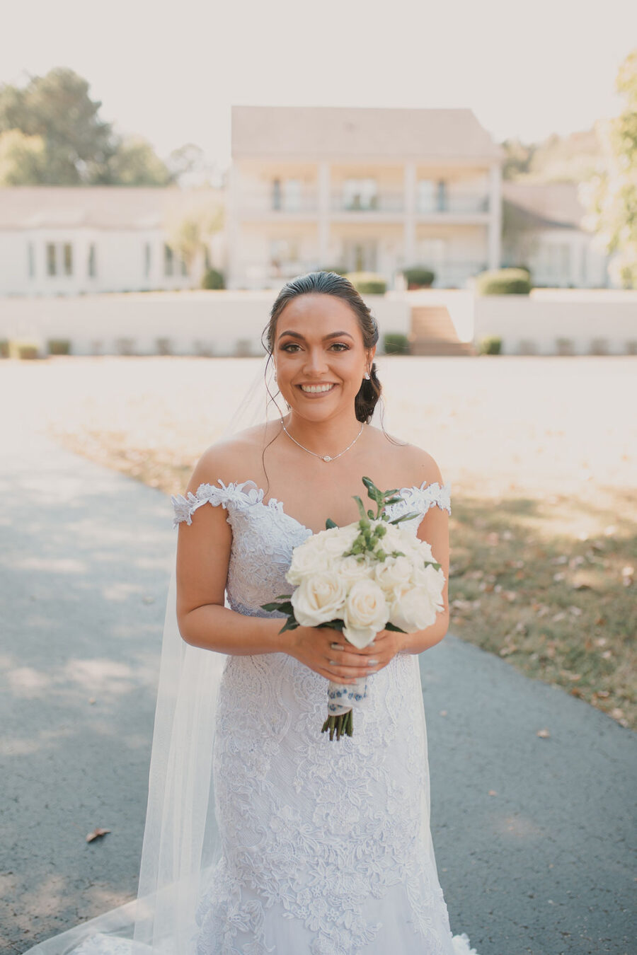 Bridal portrait: Romantic Outdoor Wedding at Reunion Stay
