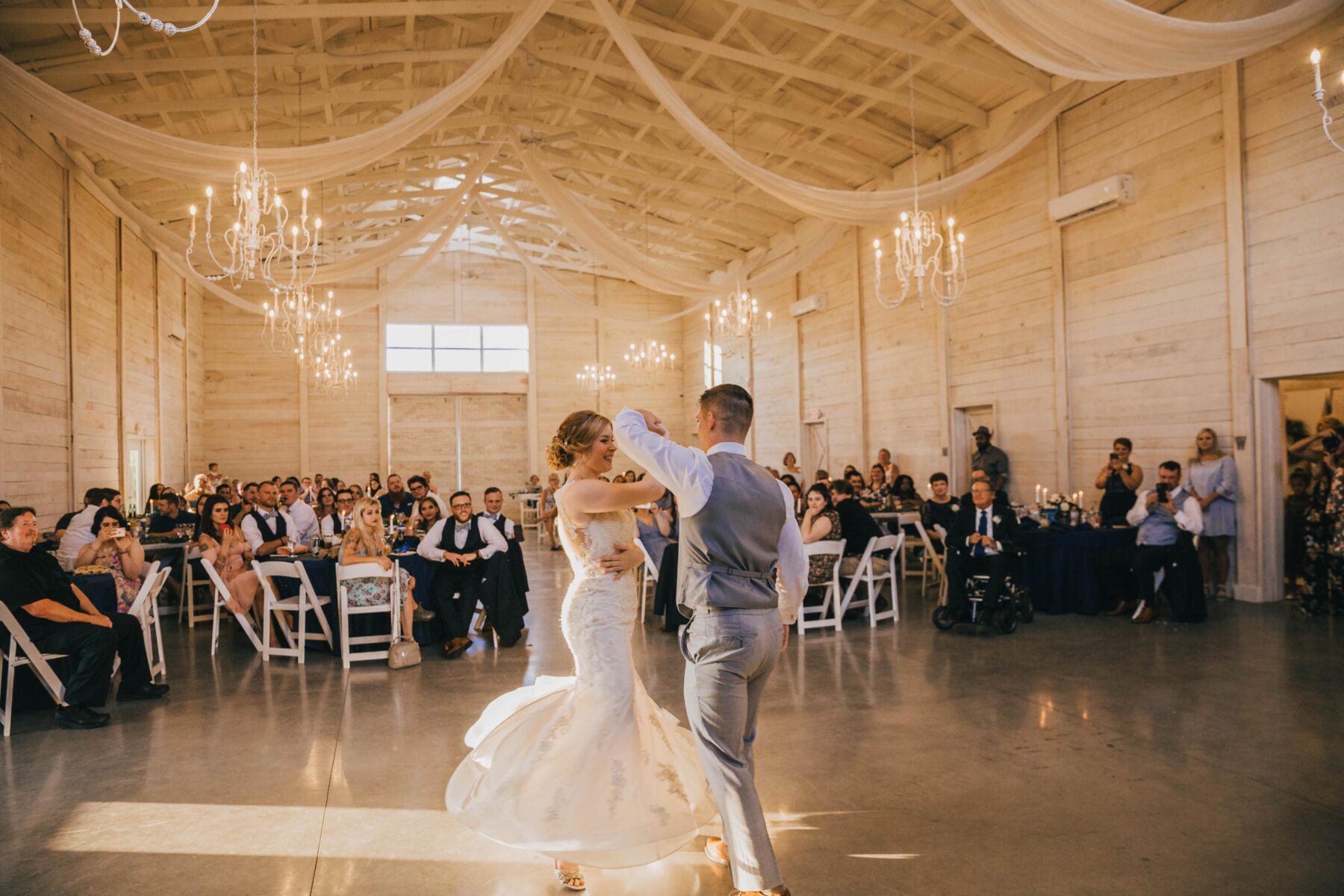 First dance: White Dove Barn Wedding by Grace Upon Grace Photography featured on Nashville Bride Guide