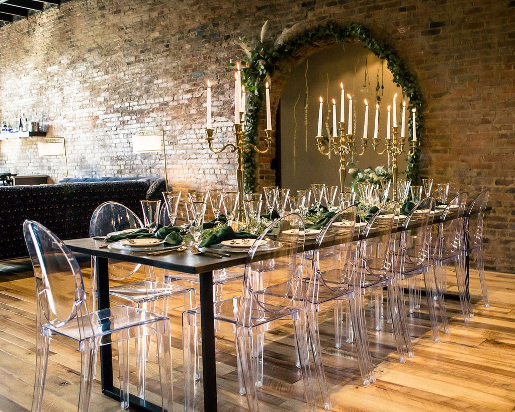 Modern clear wedding reception chairs: Travel Inspired Photo Shoot