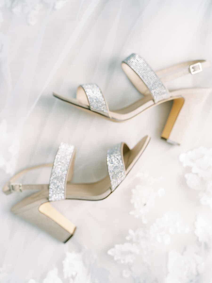Sparkly silver wedding shoes | Nashville Bride Guide