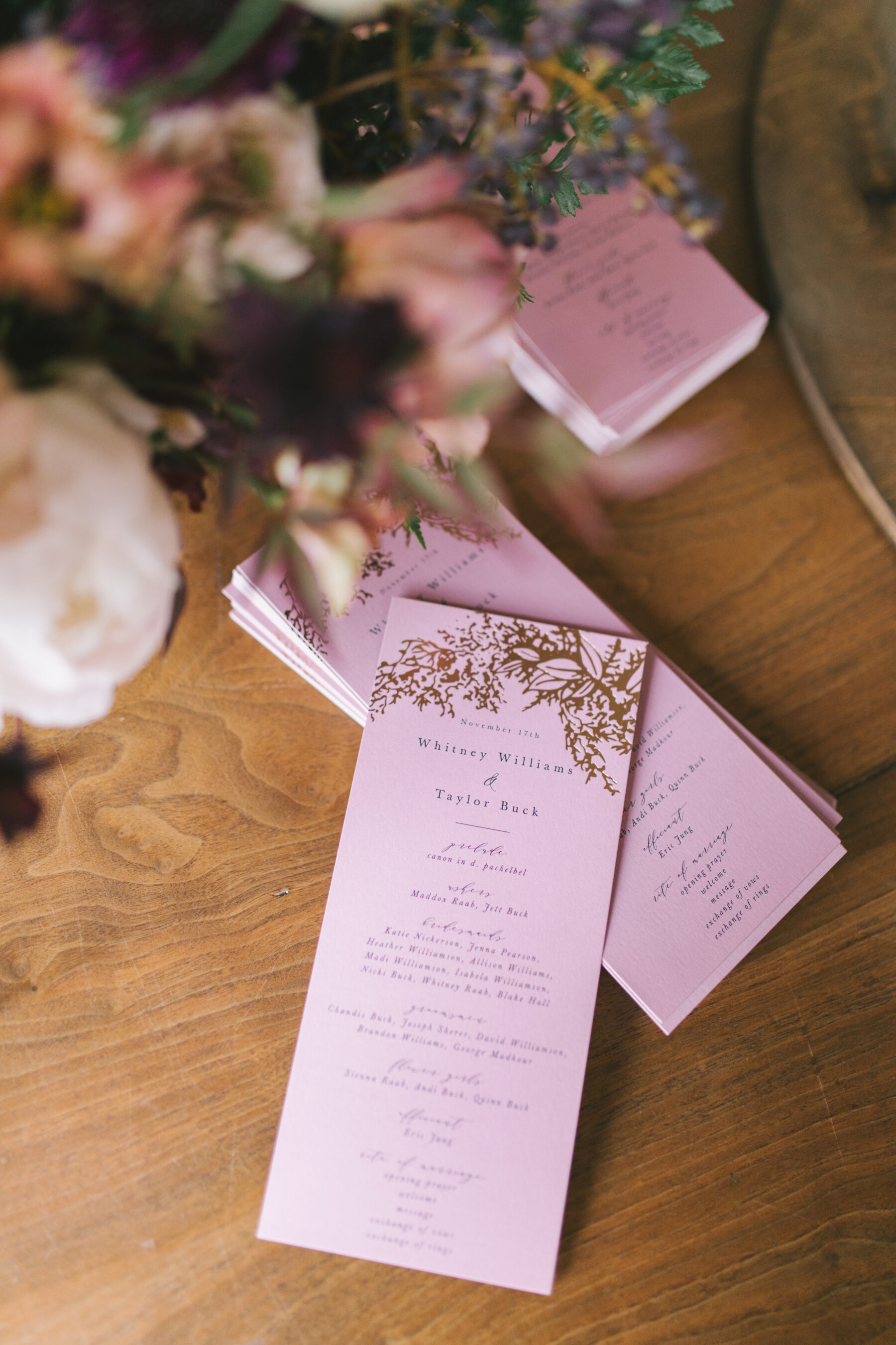 Mauve wedding stationery | Nashville Bride Guide