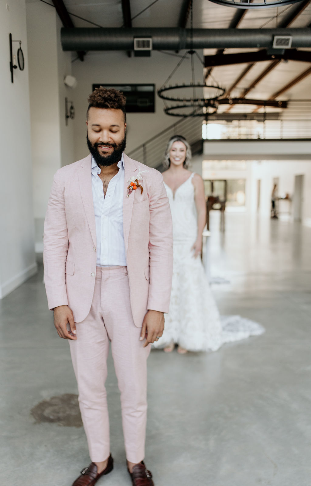 Blush Pink wedding suit