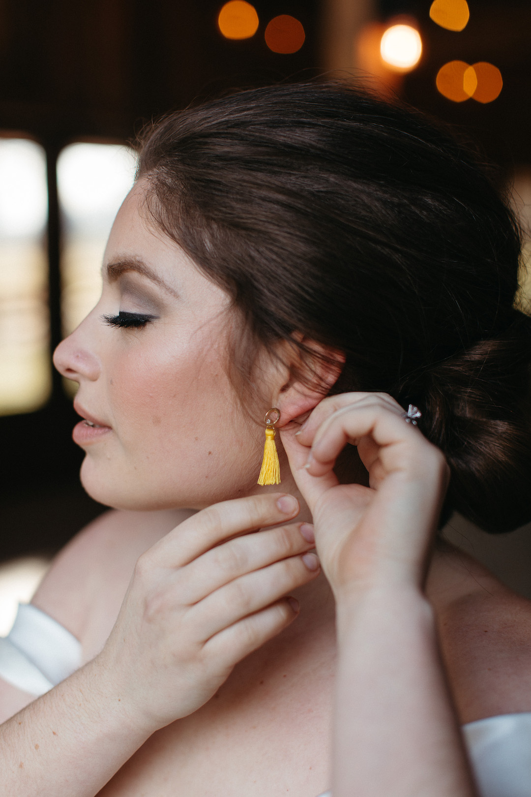 Yellow wedding earrings | Nashville Bride Guide