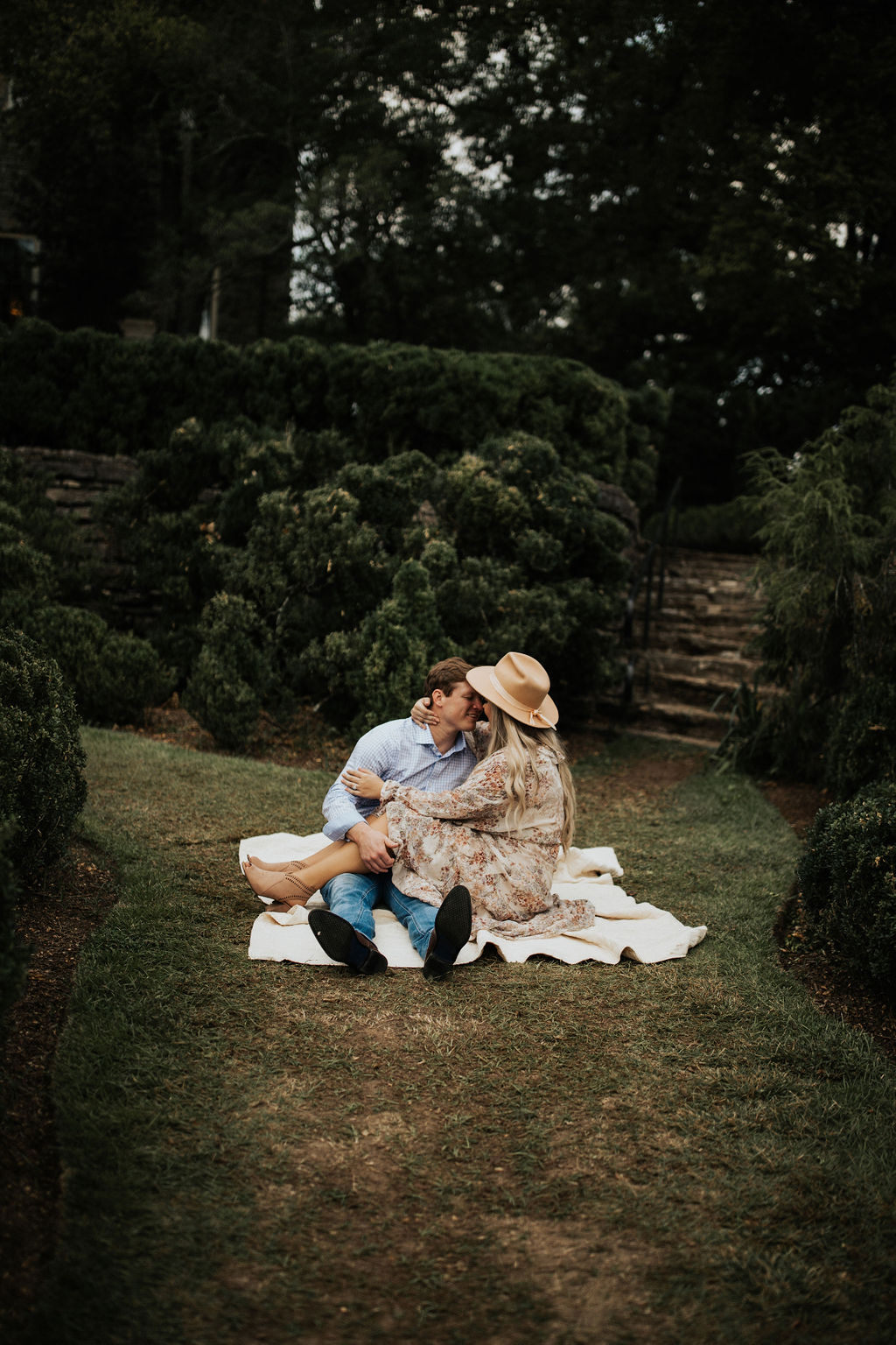 Garden Engagement Session captured by Sydney Lauren Photography | Nashville Bride Guide