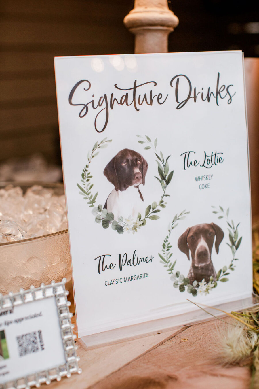 Dog Signature wedding drink sign | Nashville Bride Guide