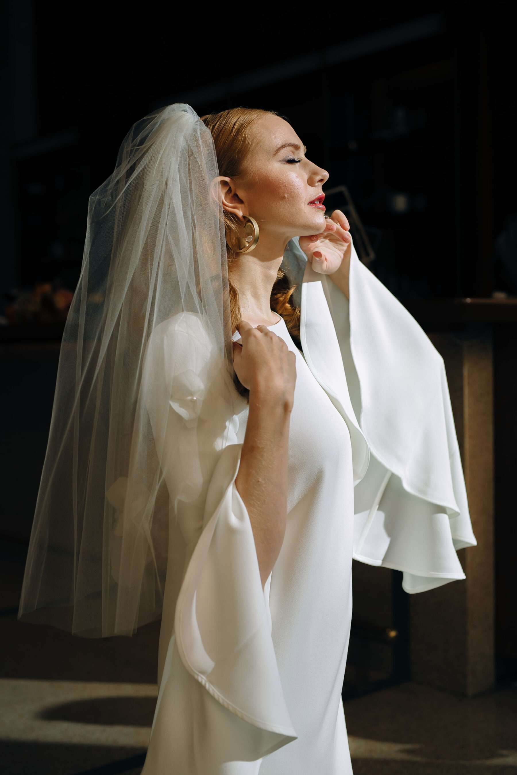 Short wedding dress with bell sleeves | Nashville Bride Guide