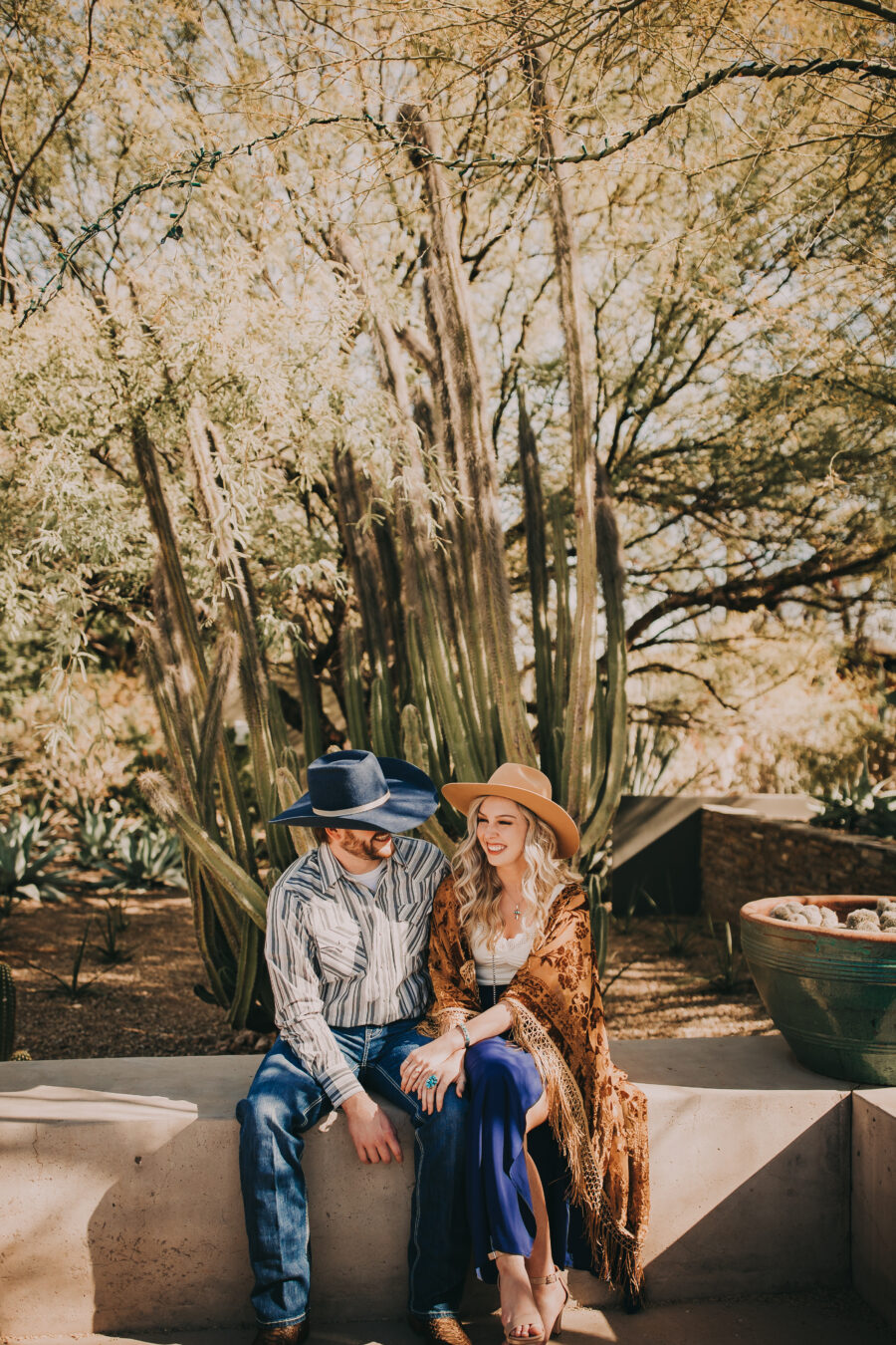 Arizona Cactus Tree Engagement Session by Billie-Shaye Style | Nashville Bride Guide
