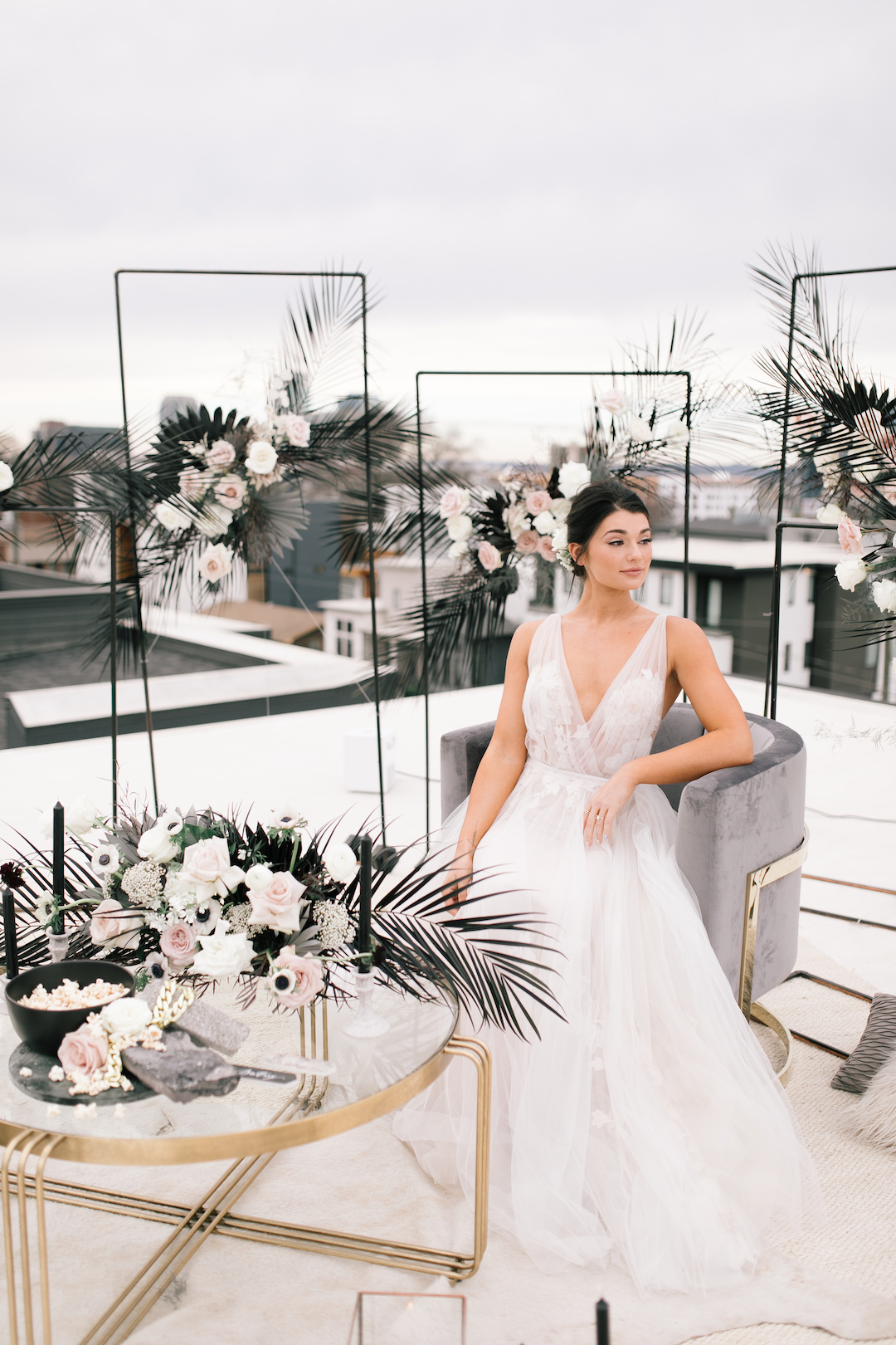 Whimsical Rooftop Wedding Styled Shoot | Nashville Bride Guide