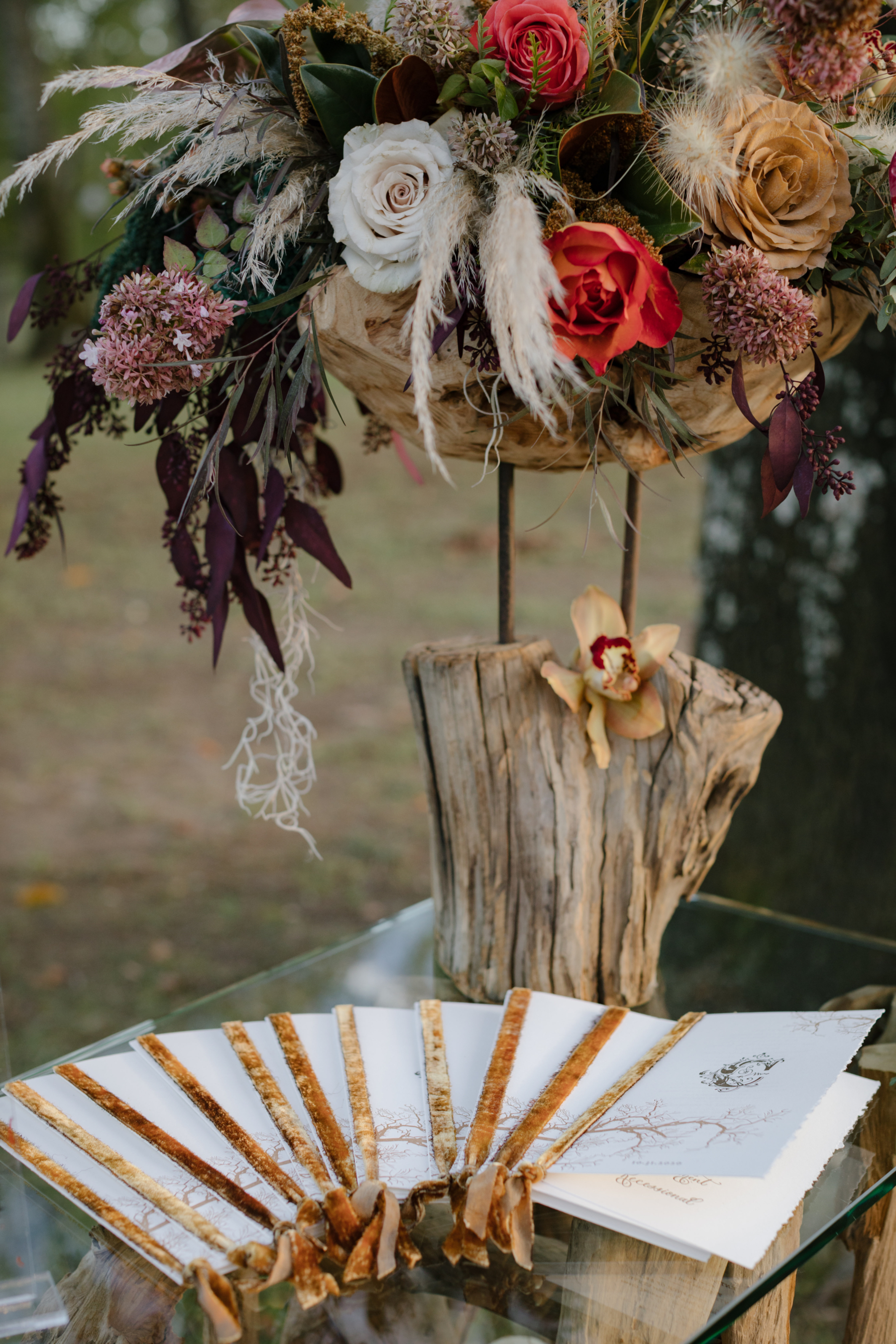 Fall wedding stationery