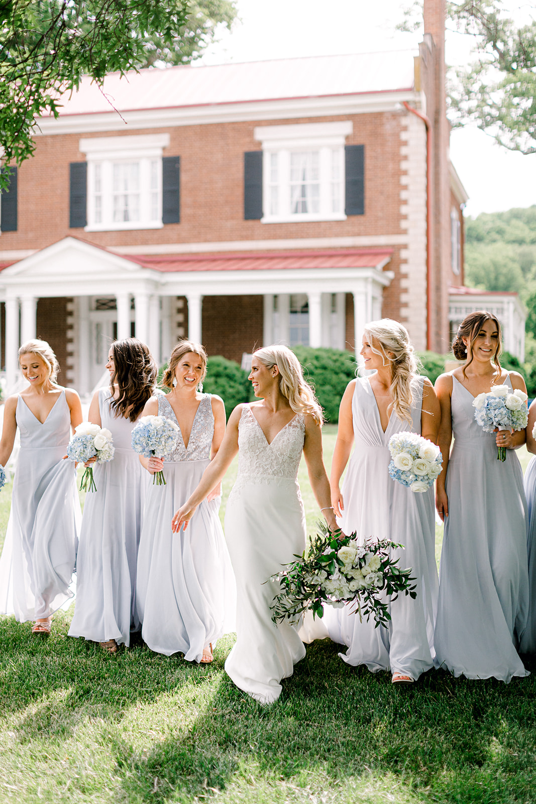 Light blue bridesmaid dresses