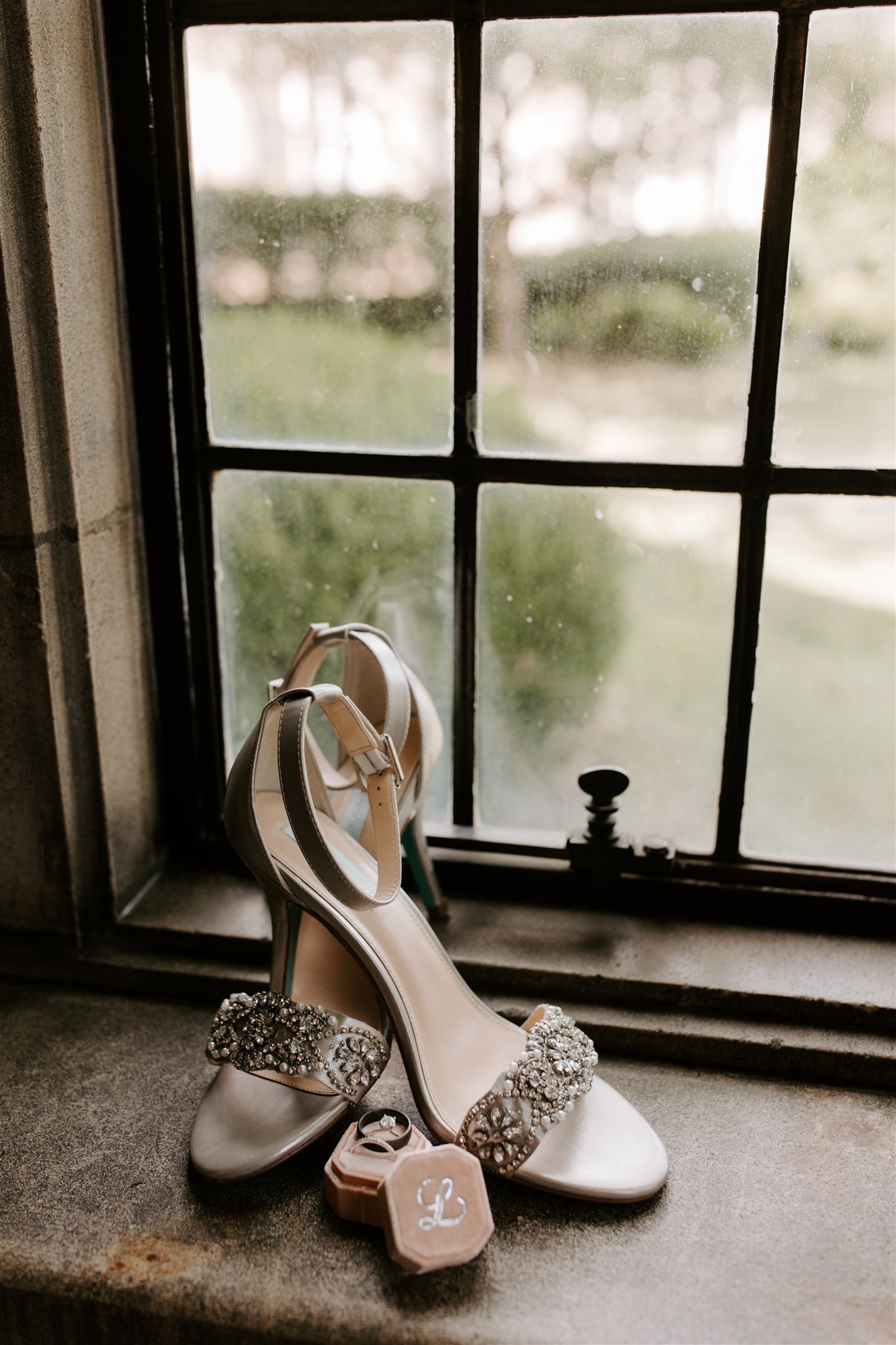 Embellished wedding shoes