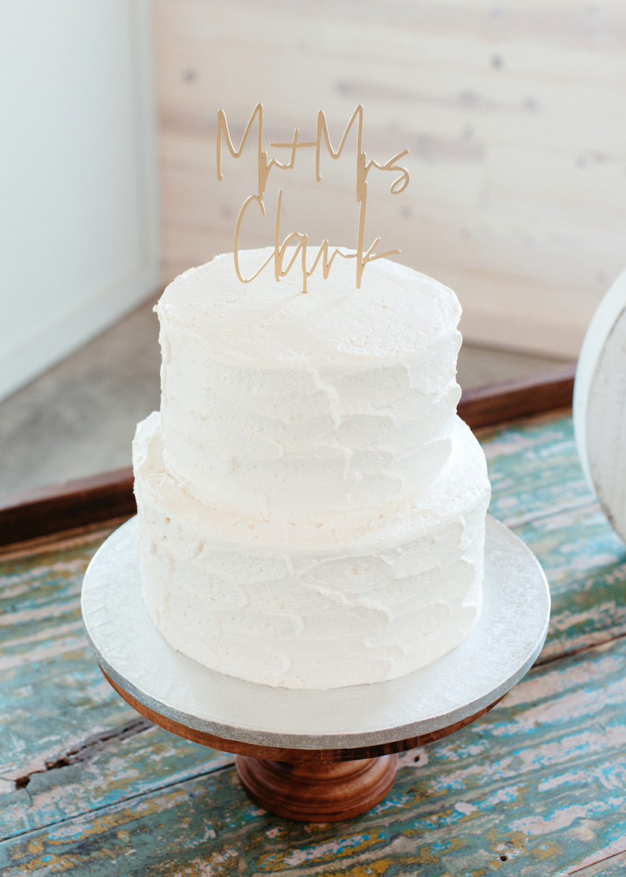 Laser cut wedding cake topper