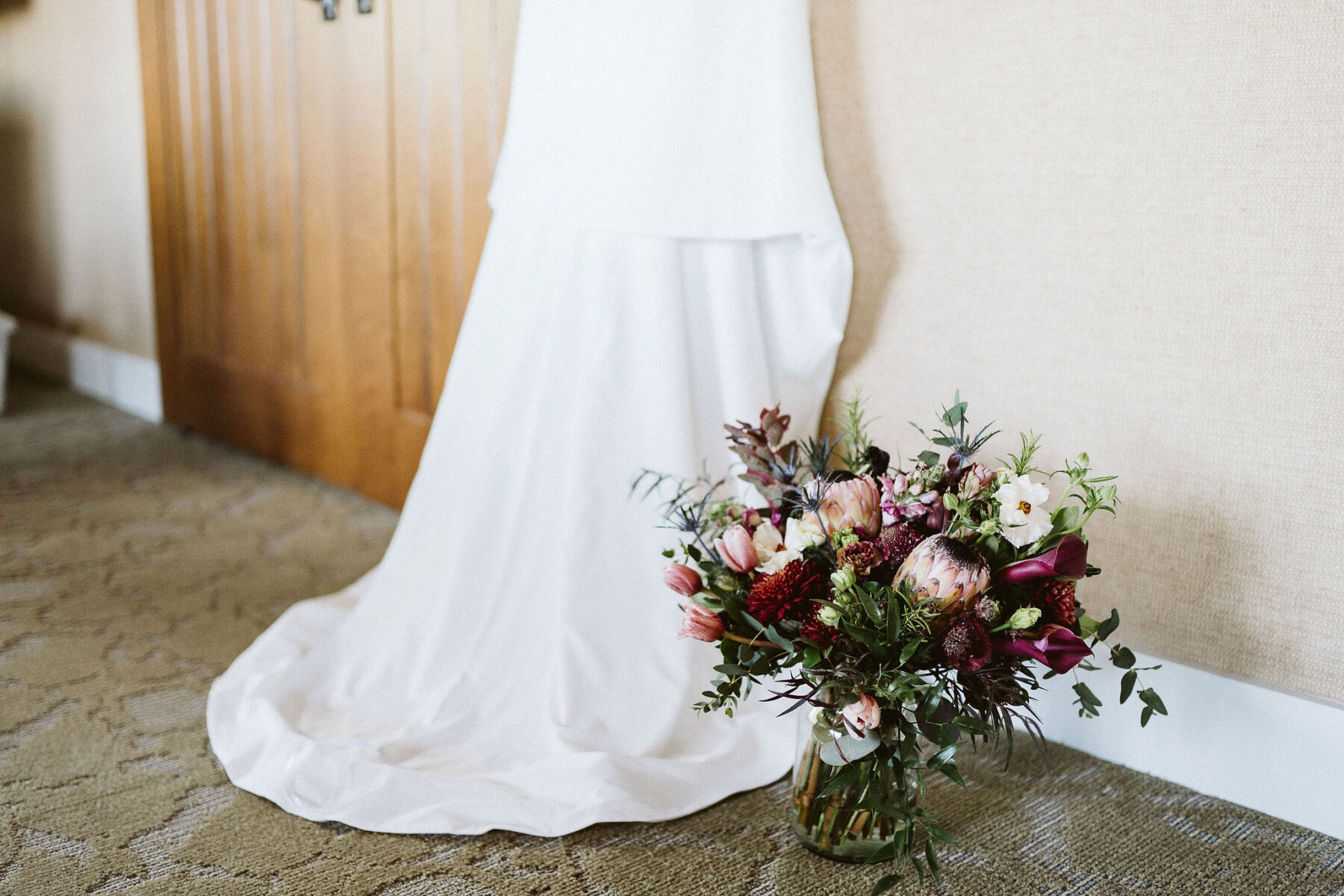 Omni Grove Park Inn Wedding with Couture by Tess Giovanna Alessandro Wedding Dress by Couture by Tess
