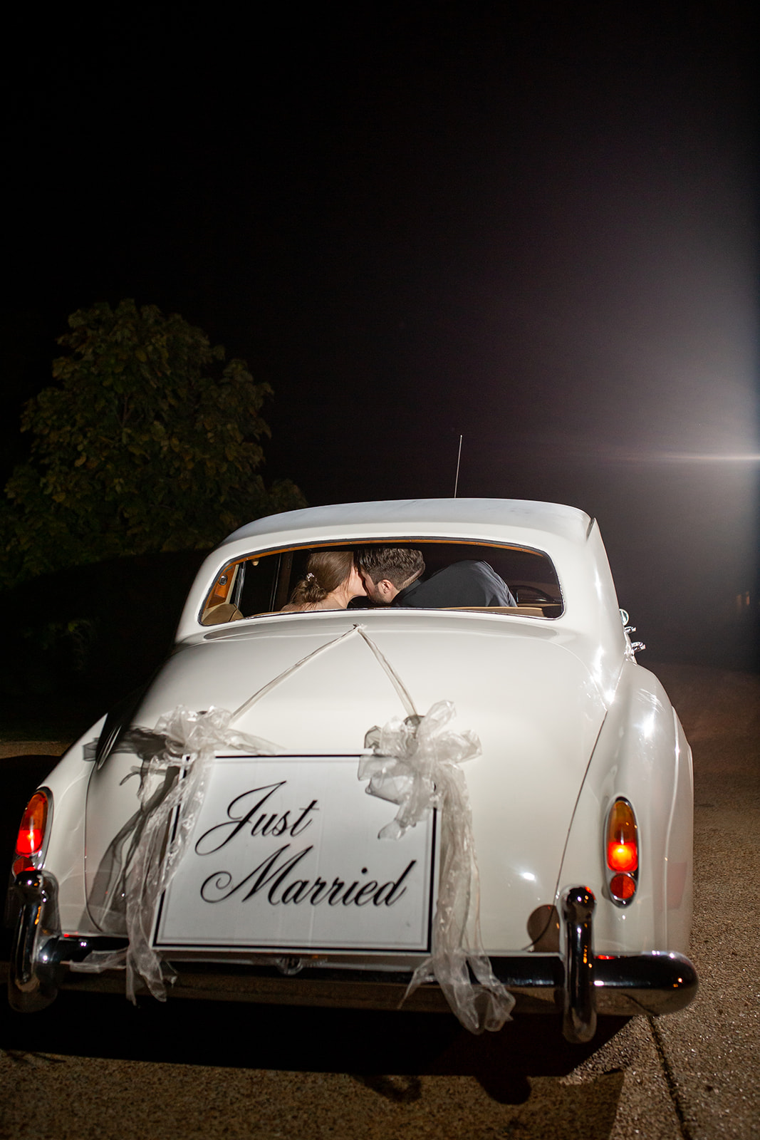 Just Married Vintage wedding car