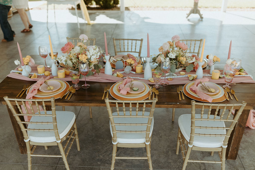 Nashville Summer Citrus Wedding Inspiration Michelle Johns Photography