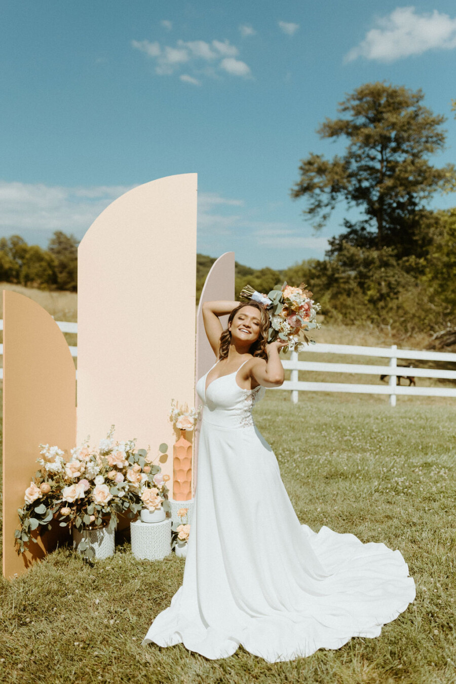 Nashville Summer Citrus Wedding Inspiration Michelle Johns Photography