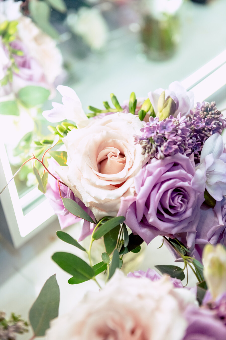 Purple wedding flower