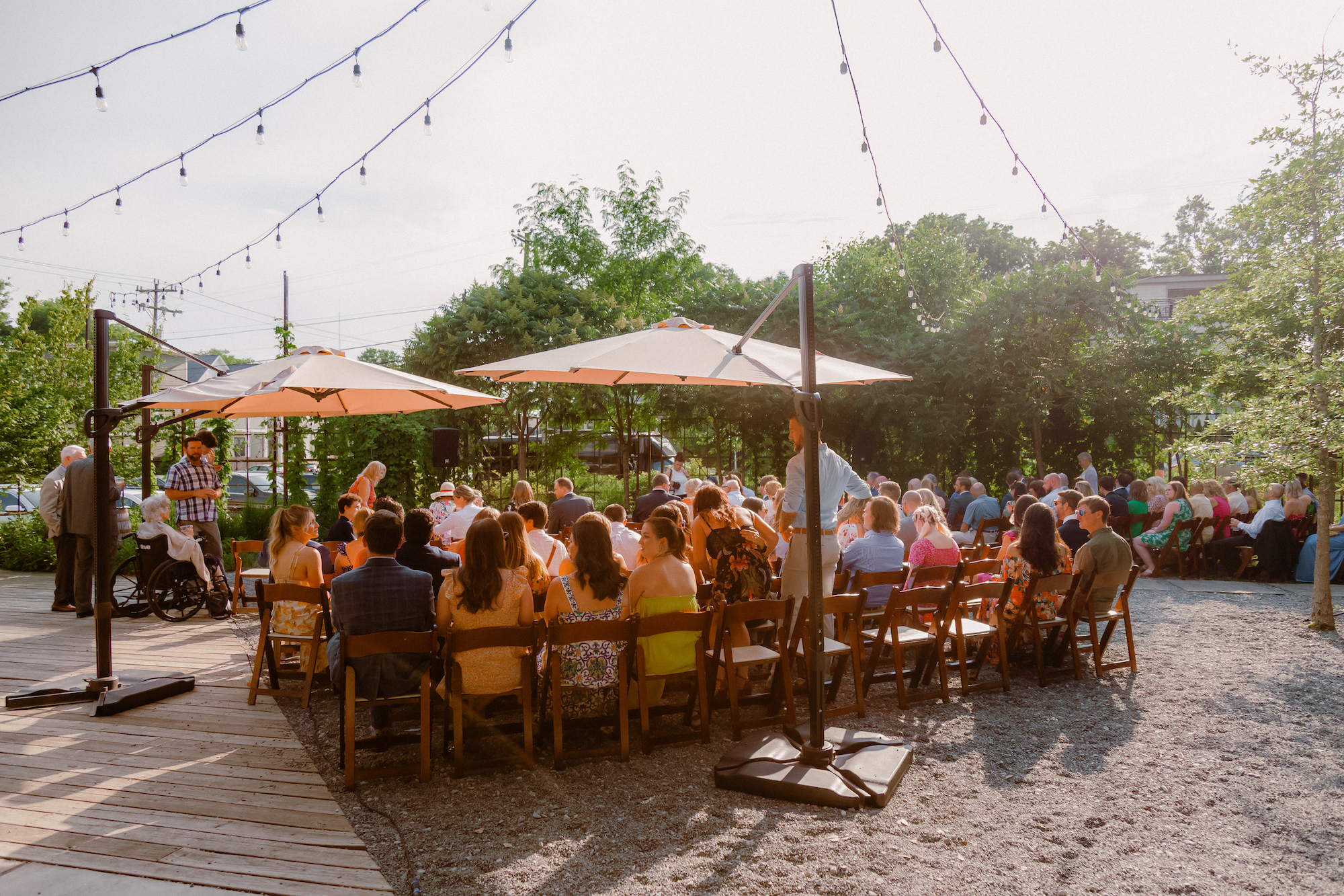 Whimsical Courtyard Wedding at The Reserve at Fat Bottom Brewing Co Nashville