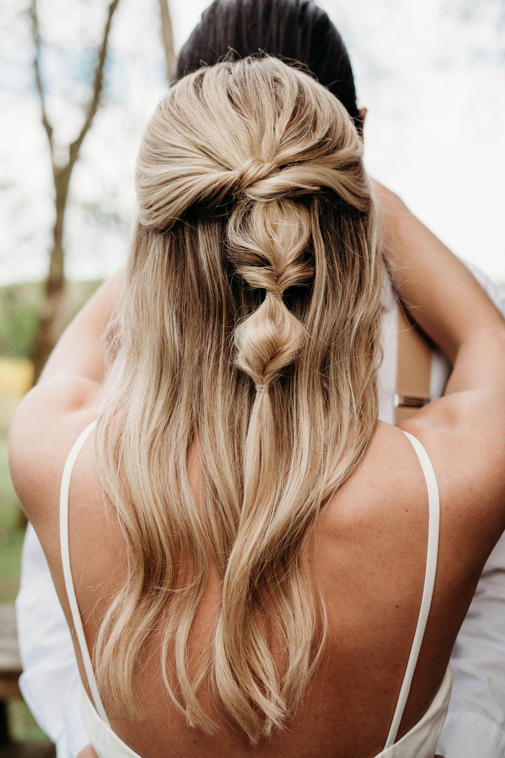 Boho braid wedding hair