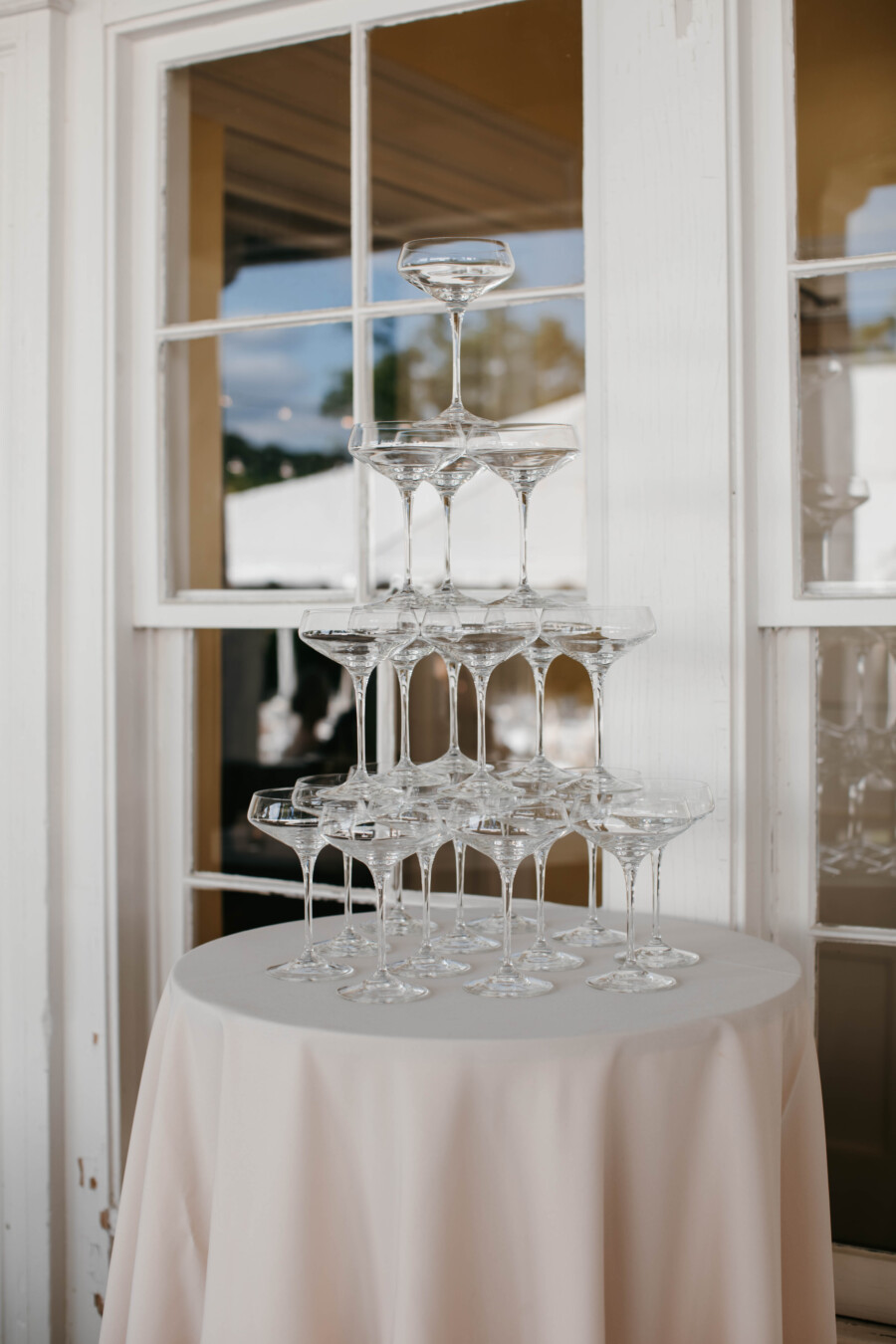 Wedding Champagne Tower