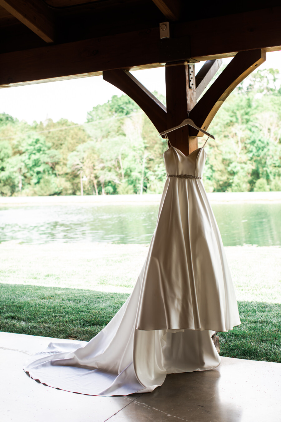 A-line ballgown wedding dress