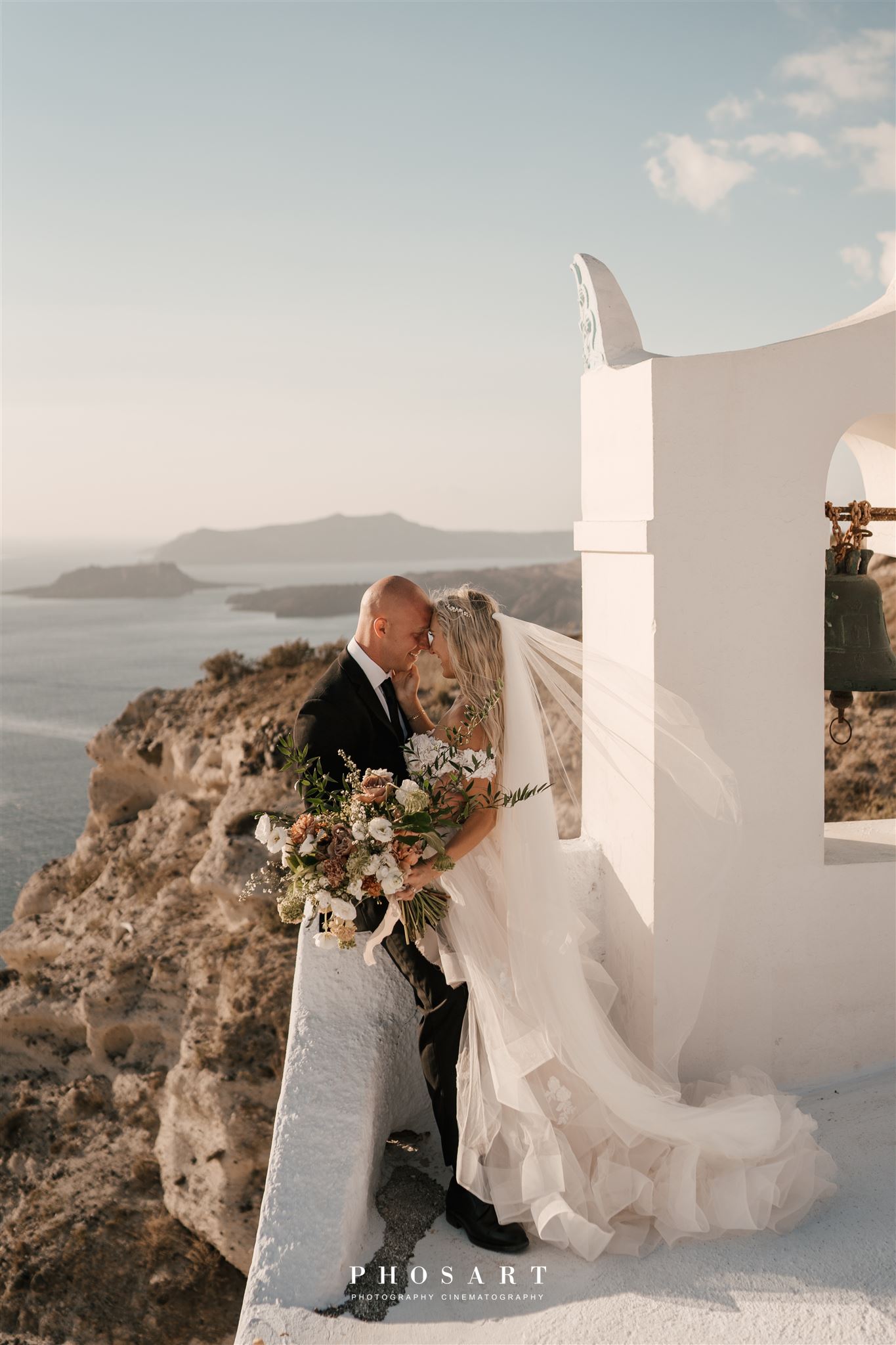 Indian Wedding in Santorini, Greece - Phosart Photography Cinematography