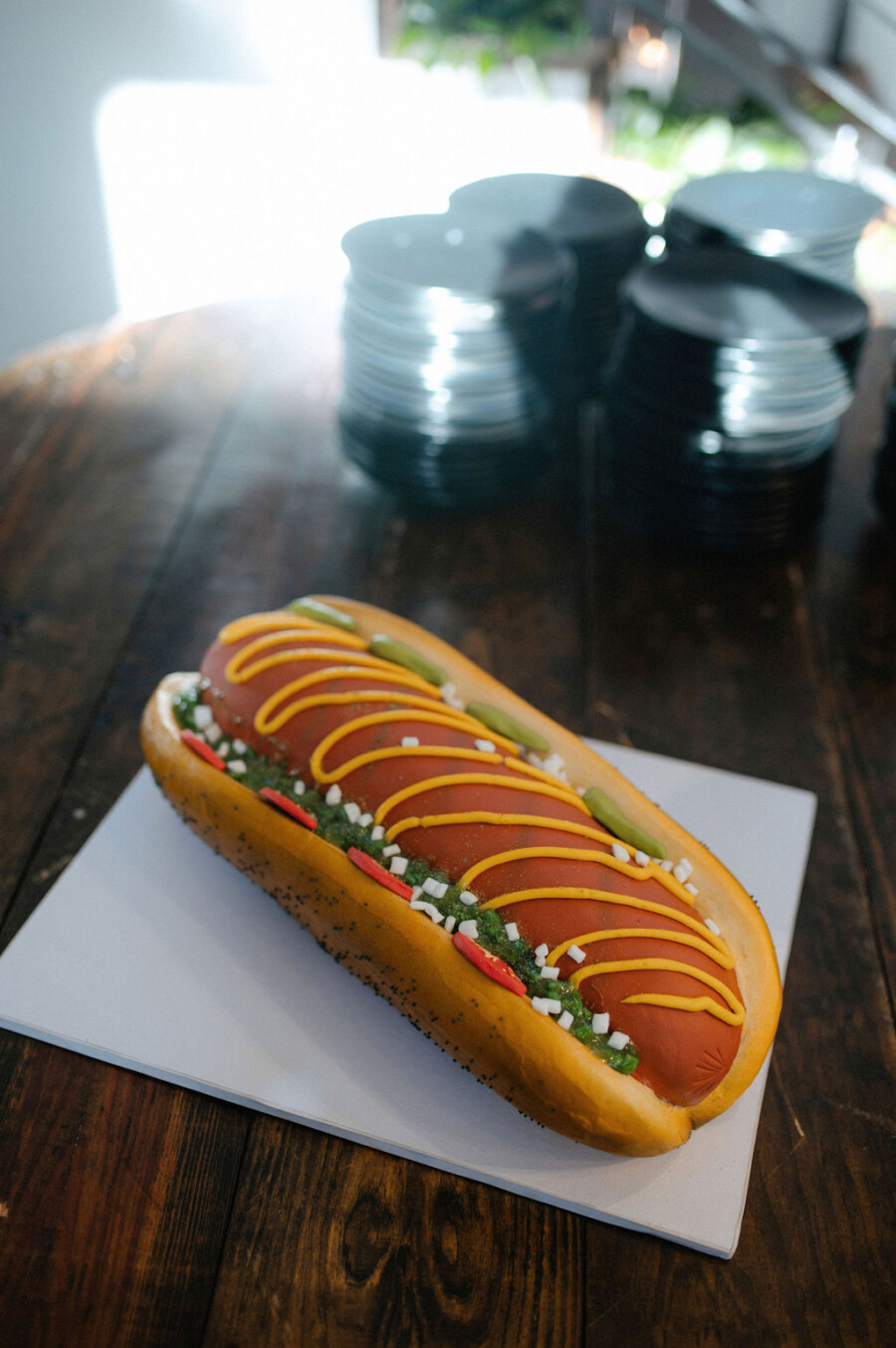 Hot Dog Grooms Cake